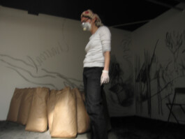 charcoal retort art space